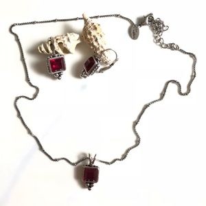 Lia Sophia Necklace and Earring Set